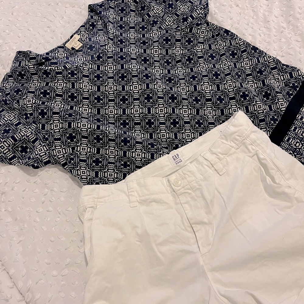 Blue Short Sleeve J. Crew Top